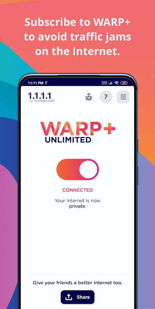 🤖 Download 1.1.1.1 Warp v6.33 4005 Unlimited.apk (32.92 MB)