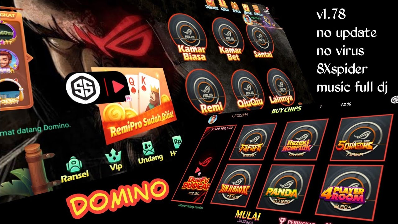 Domino Rp v2.02 Pake X8 Speeder P1H1 Merah.apk