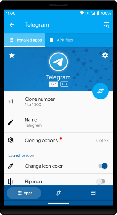 ⬇️ Gratis App Cloner premium.apk (19.01 MB)