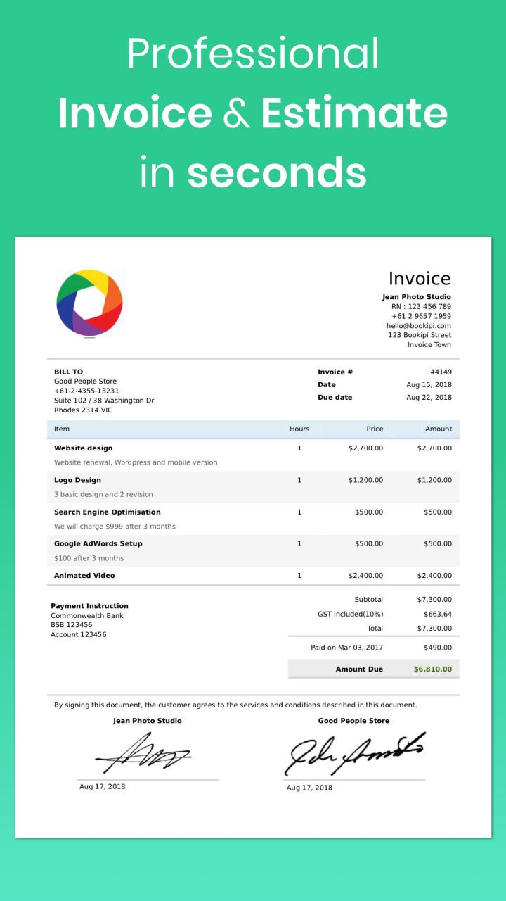 Invoice Maker 1.02.18.0807 Pro.apk