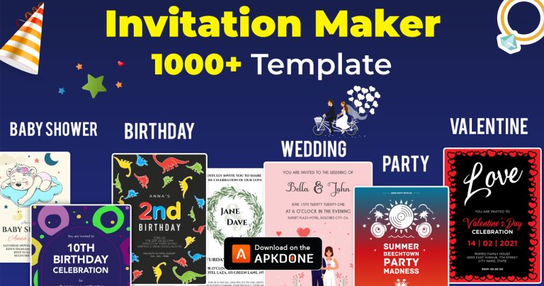 ⬇️ Gratis Invitation Maker 23.1 universal mod.apk (16.87 MB)