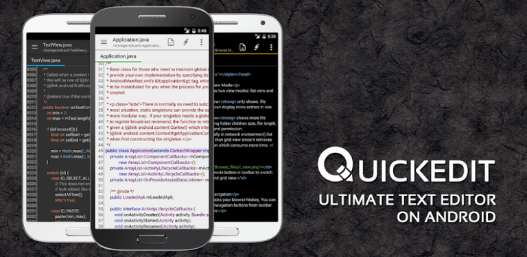 ✅ Gratis QuickEdit Text Editor Pro 1.11.5b230 Pro Extra.apk (8.53 MB)