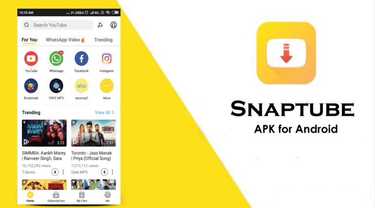 ⏬ Download SnapTube – YouTube Downloader HD Video v7.26.0.72650310 Final.apk (31.33 MB)