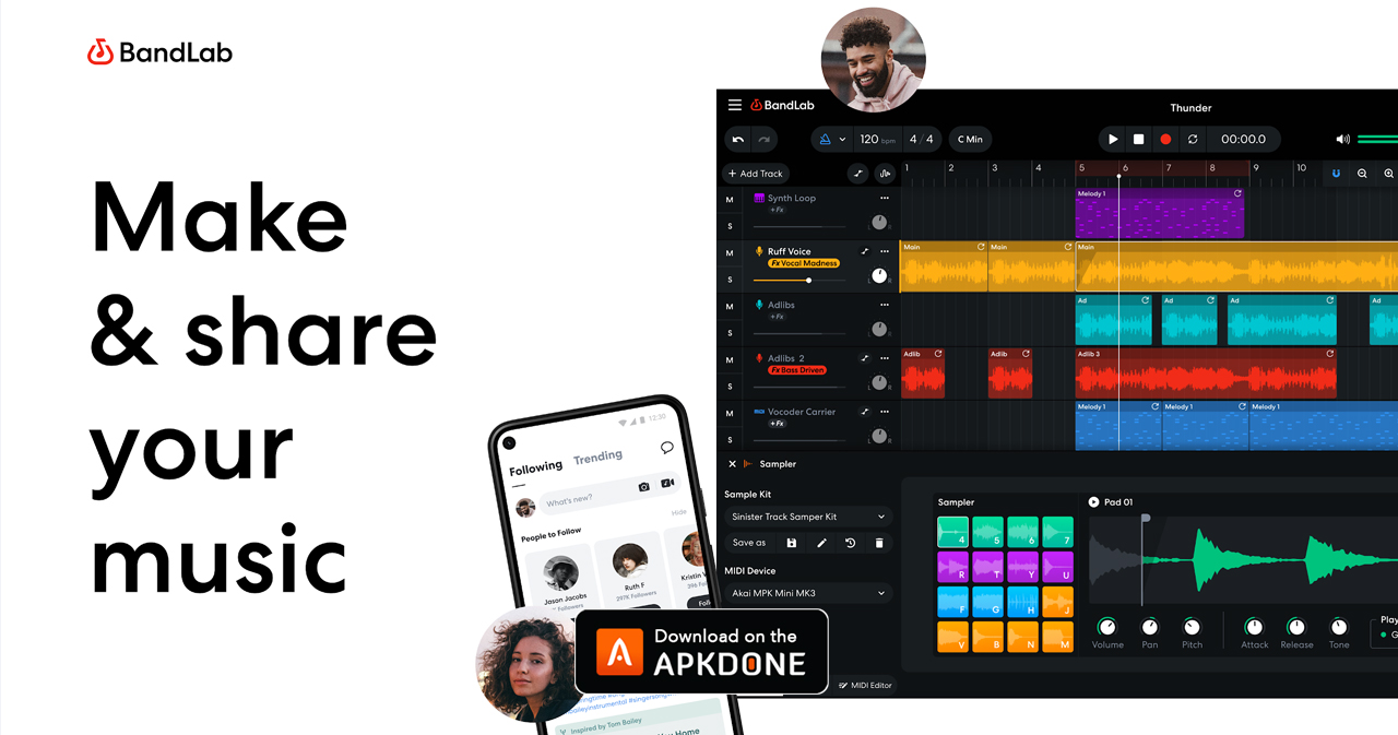BandLab Premium MOD APK Unlocked Everything.apk