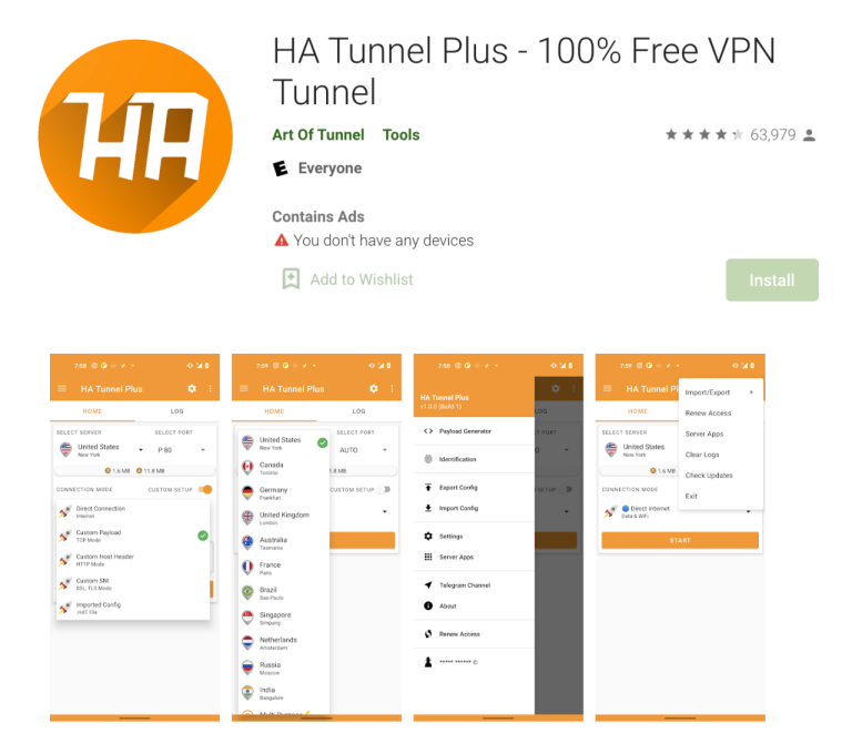 ✅ Gratis HA Tunnel Plus 1.3.0 No Ads Time by ahmed.apk (26.72 MB)