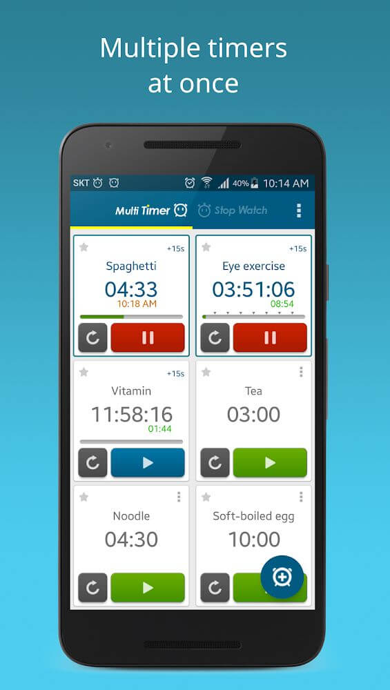 Multi Timer plus Stopwatch 2.1.19 Plus.apk